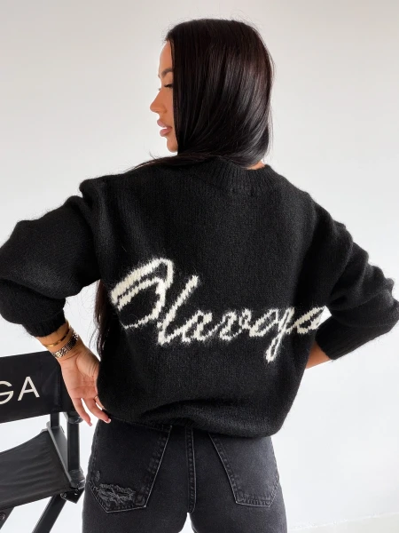 Sweter damski OLAVOGA FONSI 2026 czarny - mawershop