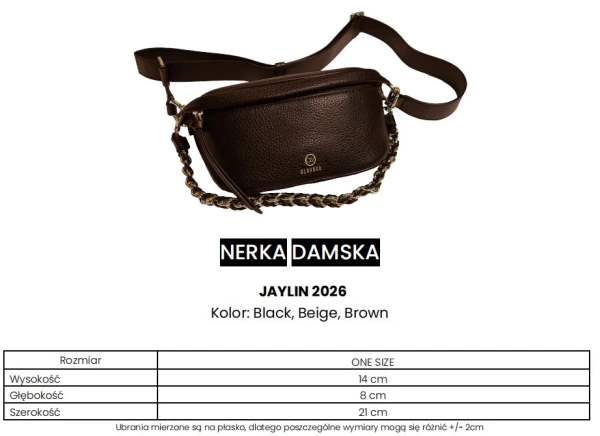 Torebka nerka damska OLAVOGA JAYLIN 2026 brąz - mawershop