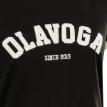 T-shirt damski OLAVOGA MURANI 2025 czarny - maWer Fashion