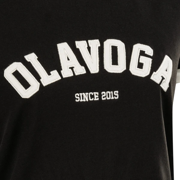 T-shirt damski OLAVOGA MURANI 2025 czarny - maWer Fashion