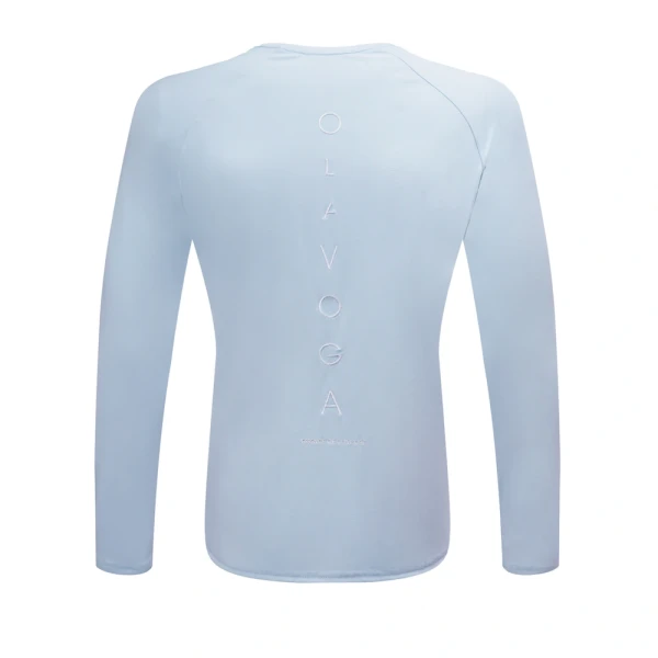 Longsleeve bluzka męska OLAVOGA MIRE 2026 błękit - maWer Fashion