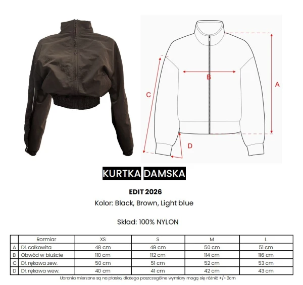 Kurtka damska OLAVOGA EDIT 2026 brąz - mawershop