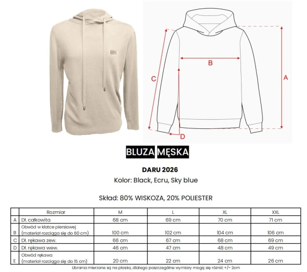 Bluza męska OLAVOGA DARU 2026 czarna - mawershop