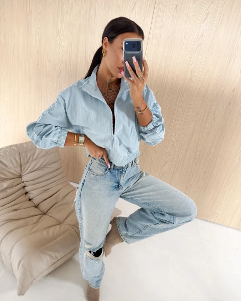 Kurtka damska OLAVOGA EDIT 2026 jasny niebieski - mawershop
