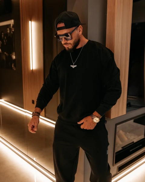 Bluza męska OLAVOGA ZAIRI SWEATSHIRT 2026 czarna - mawershop