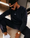 Bluza męska OLAVOGA ZAIRI SWEATSHIRT 2026 granatowa - mawershop
