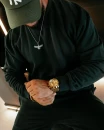 Bluza męska OLAVOGA ZAIRI SWEATSHIRT 2026 ciemny szmaragd - mawershop