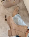 Buty workery damskie OLAVOGA WHISPERS 2026 beż - mawershop