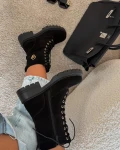 Buty workery damskie OLAVOGA WHISPERS 2026 czarne - mawershop