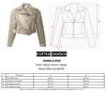 Kurtka damska ramoneska OLAVOGA MARELIA 2026 brązowa - maWer Fashion