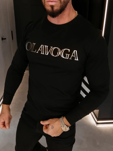 Bluza męska OLAVOGA BARDI 2026 czarna - maWer Fashion
