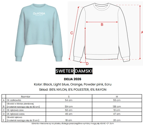 Sweter damski OLAVOGA DELIA 2026 ecru - mawershop