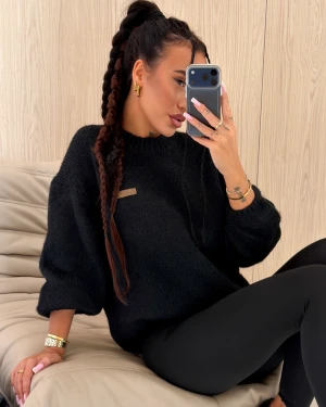 Sweter damski OLAVOGA USERS 2026 czarny