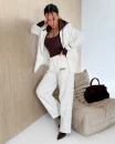 Spodnie damskie OLAVOGA VELMIRA PANTS 2026 szare - mawershop