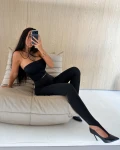 Legginsy damskie OLAVOGA DURO 2026 czarne - mawershop