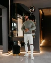 Sweter męski OLAVOGA TERUS 2026 oliwkowy - mawershop
