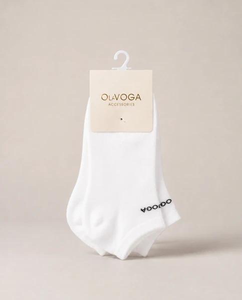Skarpetki damskie 3-pack OLAVOGA VALLORO 2026 białe - mawershop