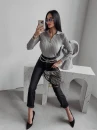 Sweter damski OLAVOGA ANABEL 2023 jasnoszary  - maWer Fashion