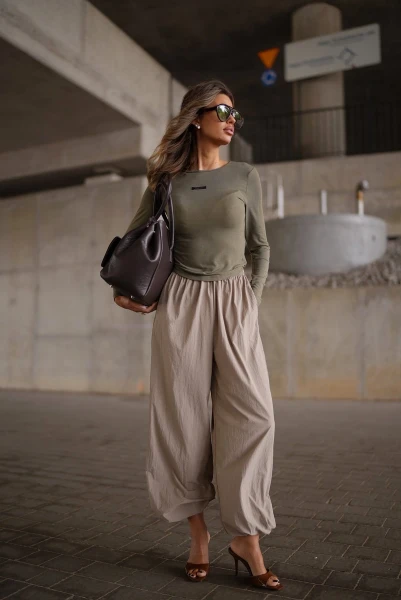 Bluzka damska OLAVOGA HEARTLIGHT 2026 khaki - mawershop