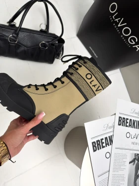 Buty workery damskie OLAVOGA LUNAR 2026 beżowe