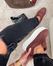 Buty damskie sneakersy OLAVOGA KASATO 2026 burgund - mawershop
