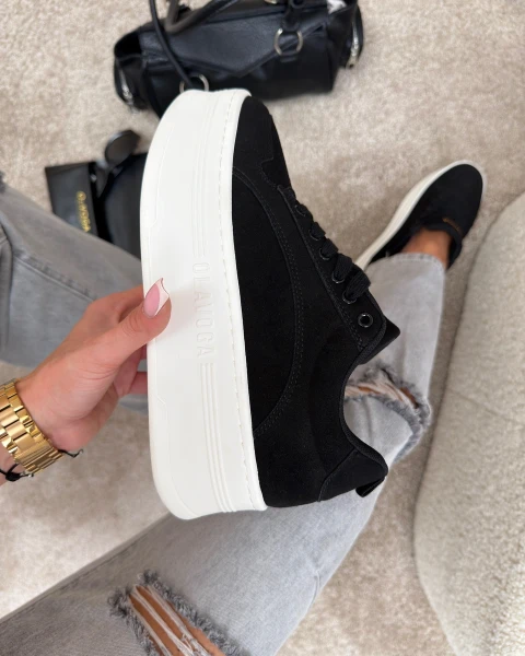 Buty damskie sneakersy OLAVOGA KASATO 2026 czarne - mawershop