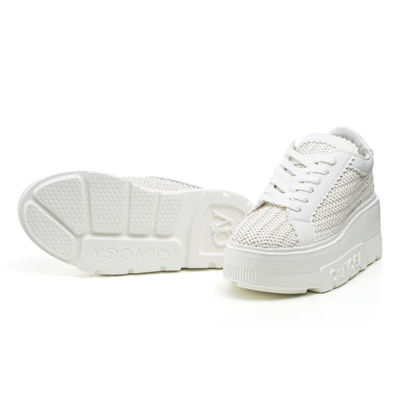 Buty damskie sneakersy OLAVOGA VACANCY 2026 białe - maWer Fashion
