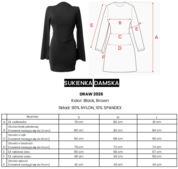 Sukienka OLAVOGA DRAW 2026 - mawershop