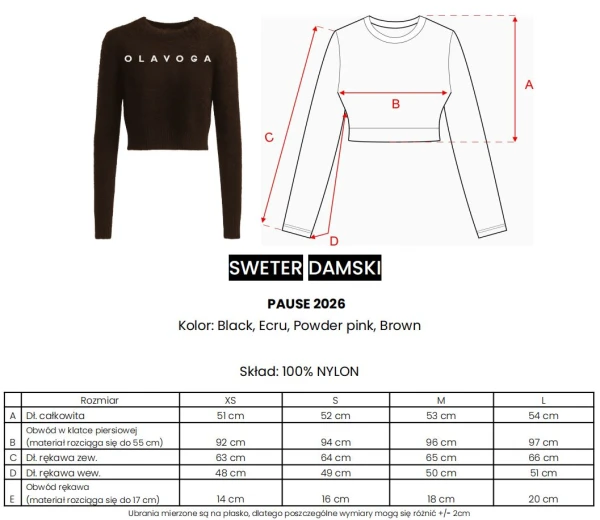 Sweter damski OLAVOGA PAUSE 2026 - mawershop