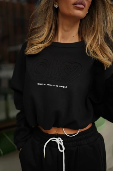 Bluza damska OLAVOGA LINDA SWEATSHIRT 2026 czarna - mawershop