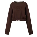 Bluza damska OLAVOGA LINDA SWEATSHIRT 2026 brąz - mawershop