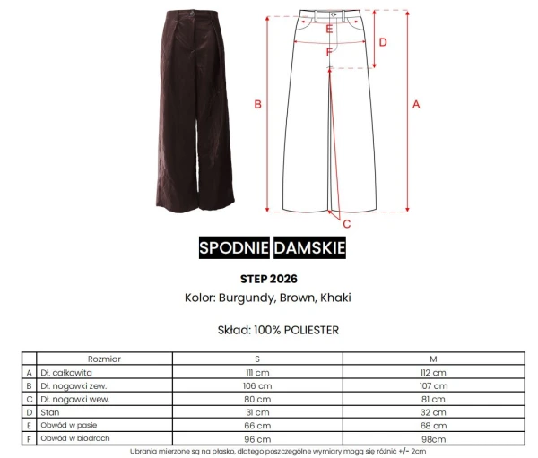 Spodnie damskie OLAVOGA STEP 2026 - mawershop