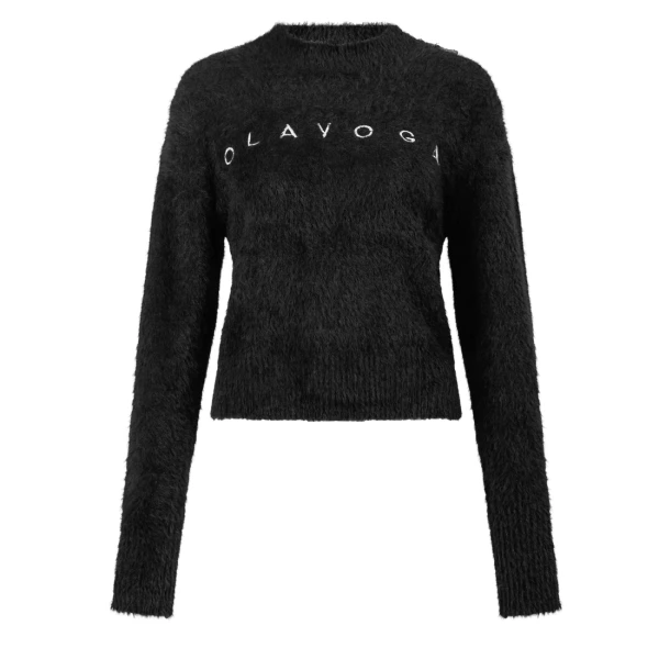 Sweter damski OLAVOGA PAUSE 2026 czarny - mawershop