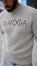 Sweter męski OLAVOGA VILA MEN 2026 beż - mawershop