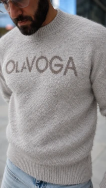 Sweter męski OLAVOGA VILA MEN 2026 beż