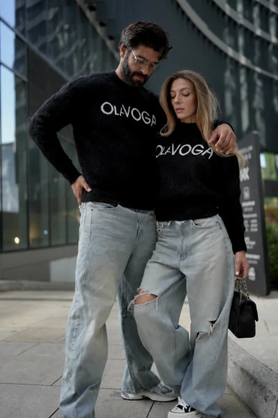 Sweter damski OLAVOGA VILA 2026 czarny - mawershop