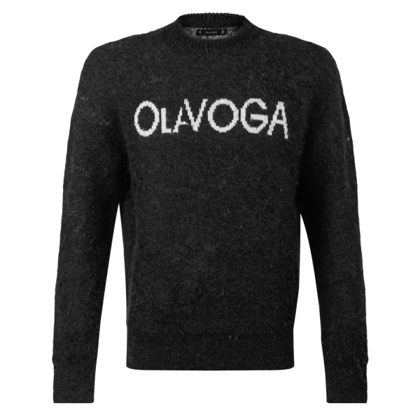 Sweter męski OLAVOGA VILA MEN 2026 czarny - mawershop