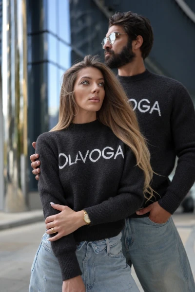 Sweter damski OLAVOGA VILA 2026 brąz - mawershop