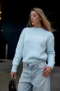 Sweter damski OLAVOGA VILA 2026 błękit - mawershop