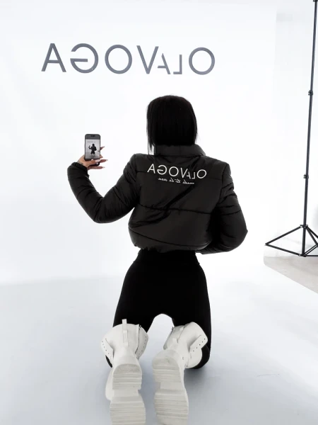 Kurtka damska OLAVOGA PUFFA 2026 czarna - maWer Fashion