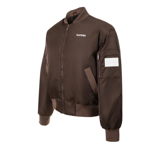 Bomberka kurtka męska WOOLY MEN 2026 brąz - mawershop
