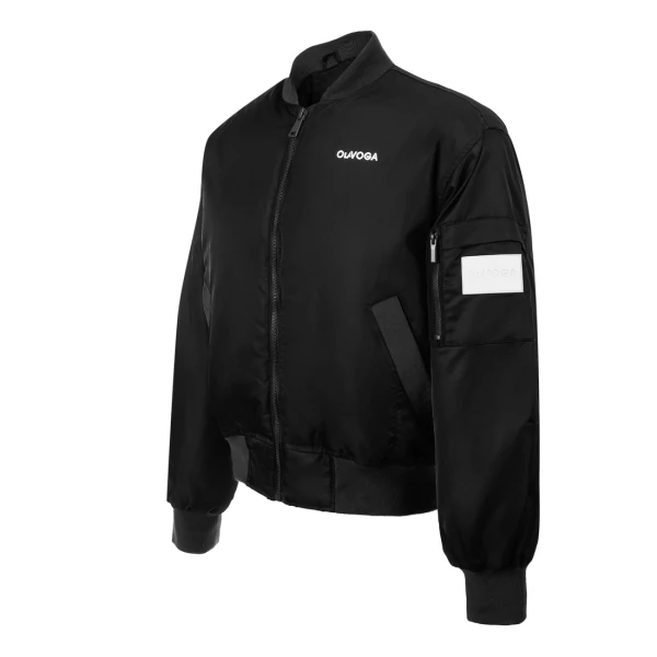 Bomberka kurtka męska WOOLY MEN 2026 czarna - mawershop