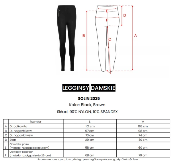 Legginsy damskie OLAVOGA SOLIN 2025 - maWer Fashion