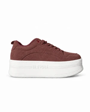 Buty damskie sneakersy OLAVOGA KASATO 2026 burgund