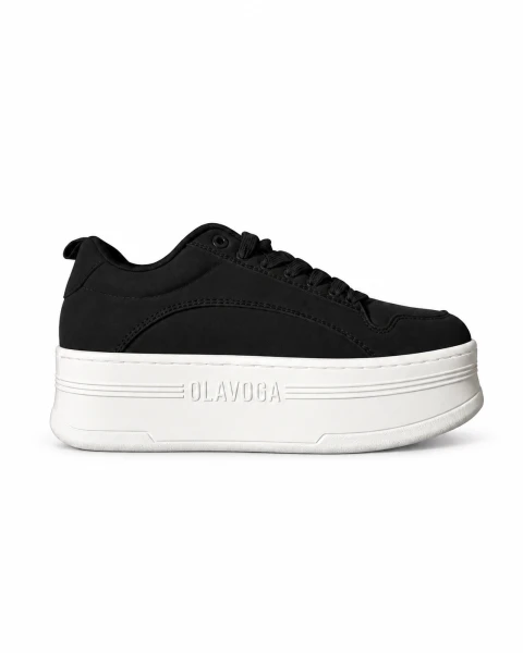 Buty damskie sneakersy OLAVOGA KASATO 2026 czarne - mawershop