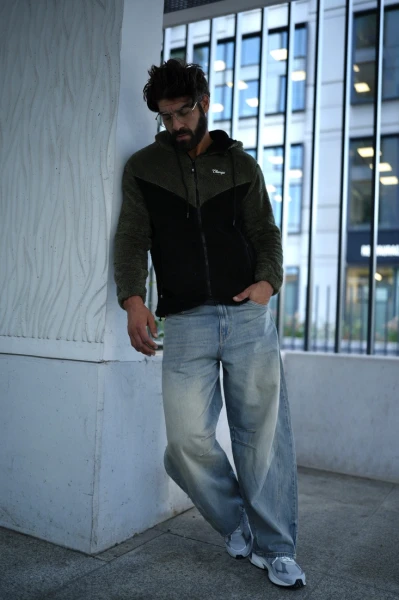 Bluza męska OLAVOGA RUKAST 2026 czarna - khaki - mawershop