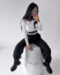 Top damski OLAVOGA HOT 2026 ecru - mawershop