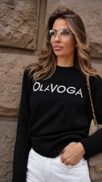Sweter damski OLAVOGA ALLSA 2026 czarny 