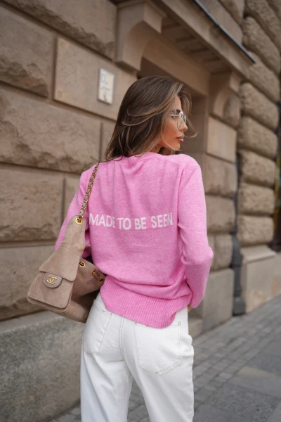 Sweter damski OLAVOGA ALLSA 2026 róż - mawershop