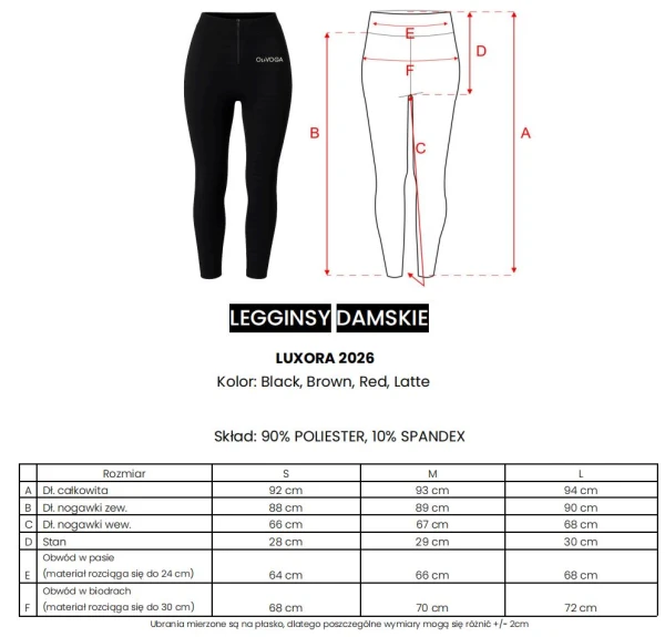 Legginsy damskie OLAVOGA LUXORA 2026 - mawershop